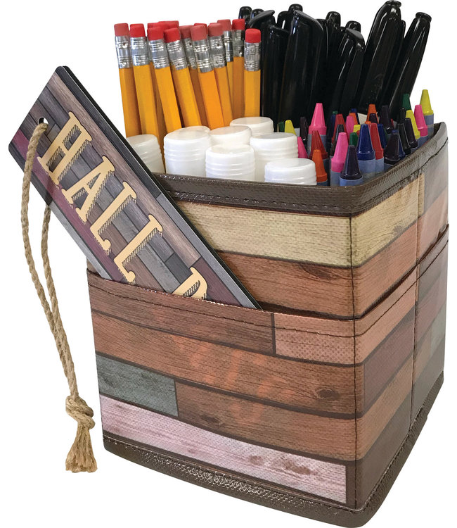 Reclaimed Wood Desktop Organizer