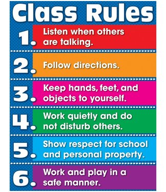 Carson Dellosa Class Rules Chart