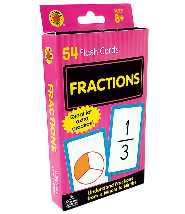 Fractions Flash Cards, Grades 3 - 5
