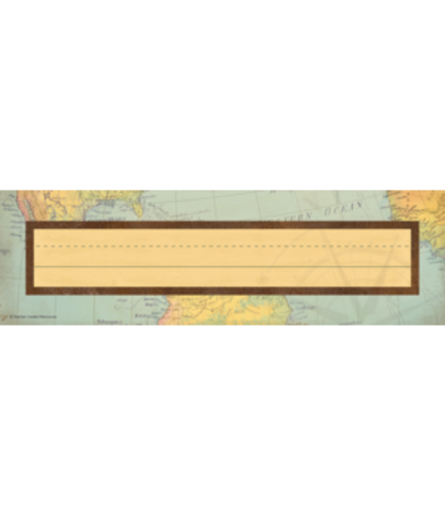 Travel the Map Flat Name Plates
