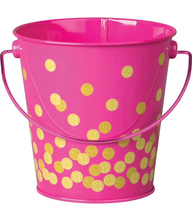 Pink Confetti Bucket