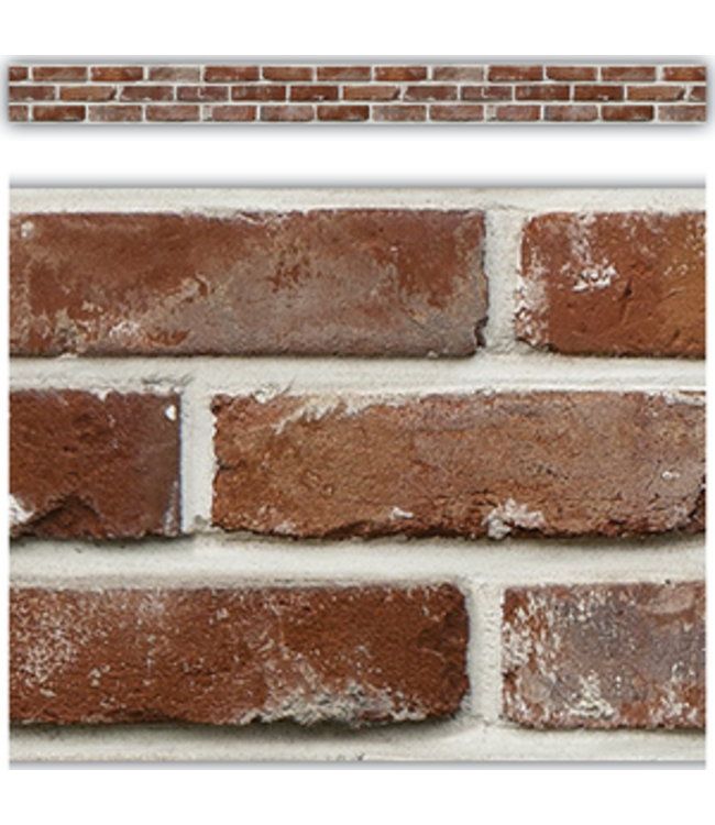 Red Brick Straight Border Trim