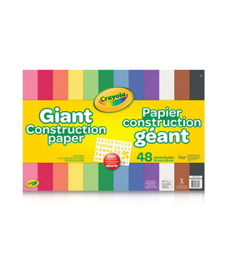Crayola 48CT GIANT CONST.PA W/STENCIL