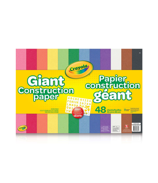 48CT GIANT CONST.PA W/STENCIL