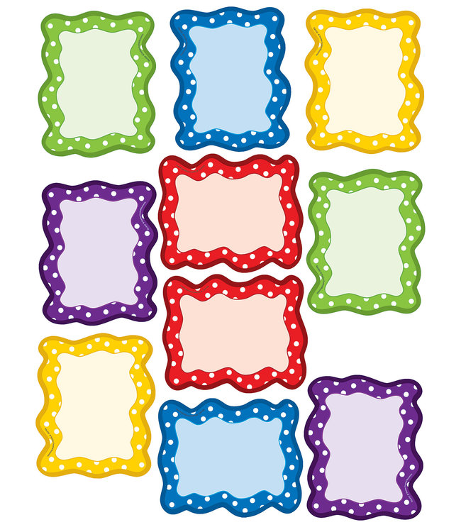 Polka Dots Blank Cards Accents