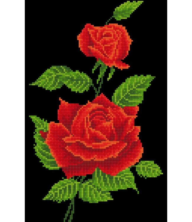 Diamond Dotz - Red Rose Corsage