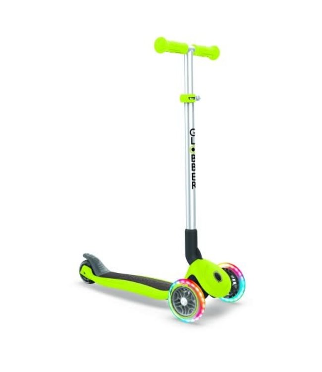 Globber Primo Foldable With Lights - Green