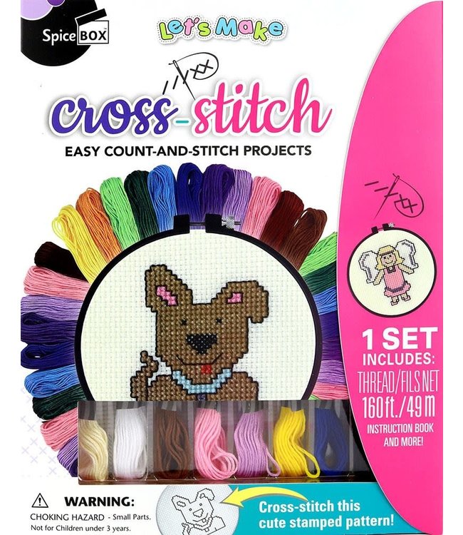 SpiceBox Let's Make: Cross-Stitch