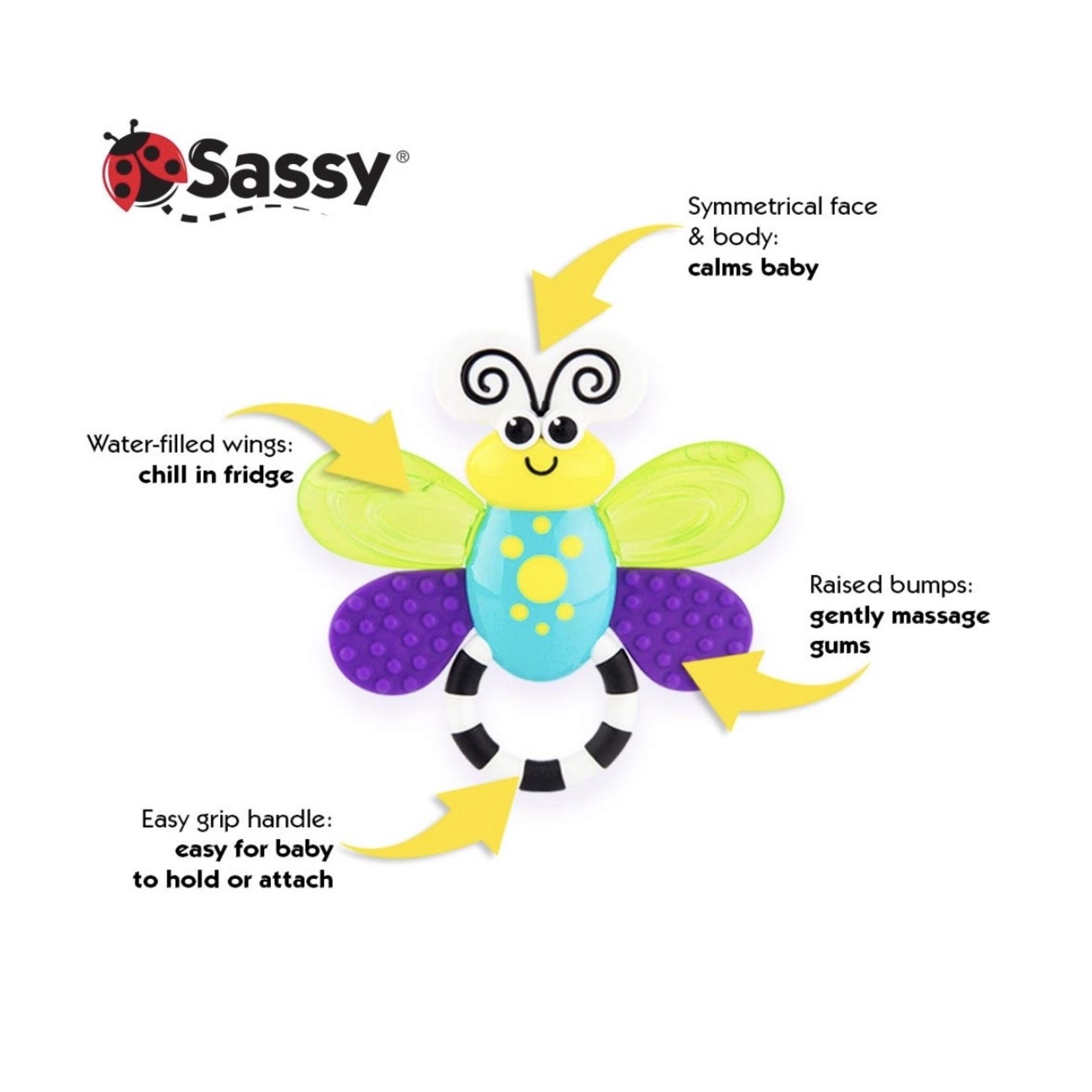 sassy Flutterby Teether