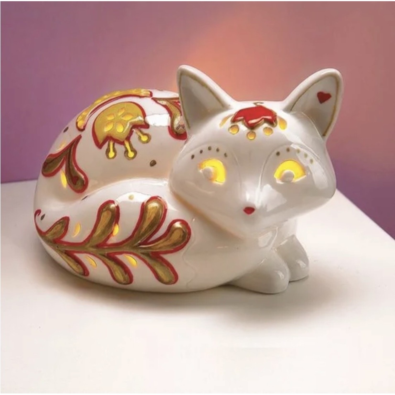 Bright Stripes LED Candle Critters - Fox