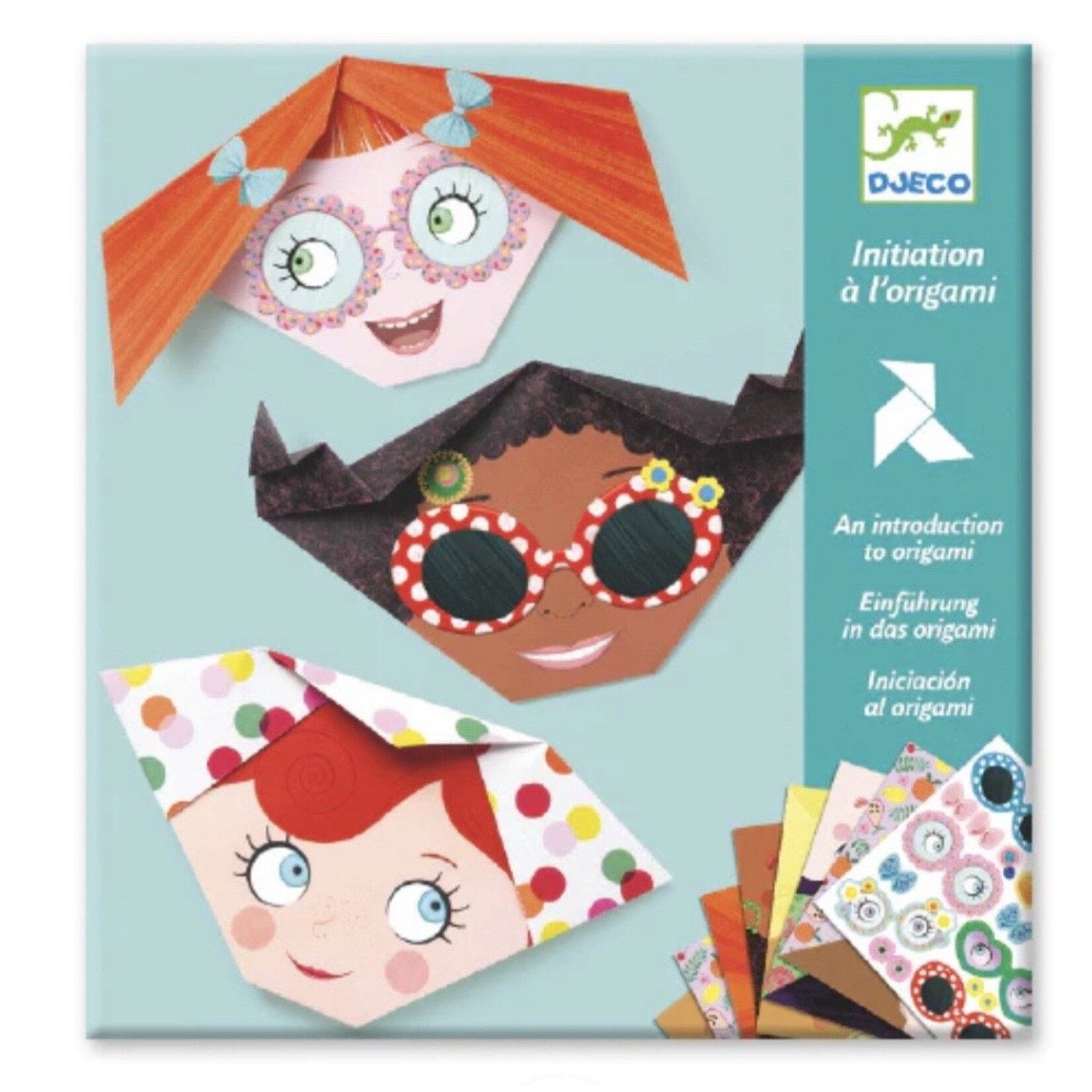 Djeco Pretty Faces Origami Paper Craft Kit