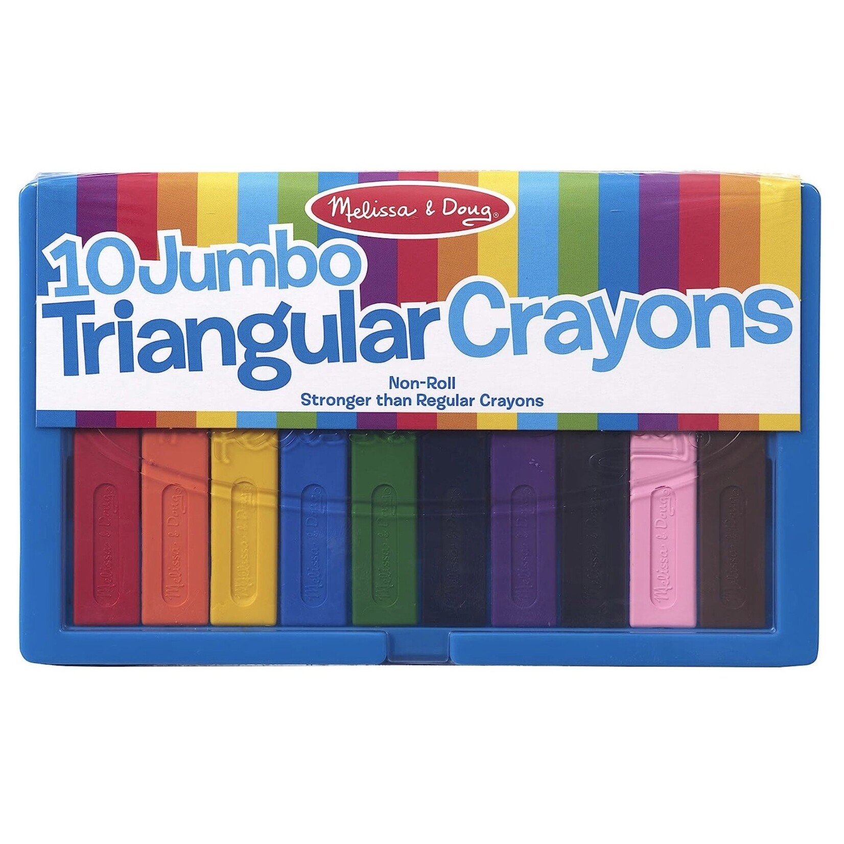 Melissa & Doug Jumbo Triangular Crayons (10 PC)