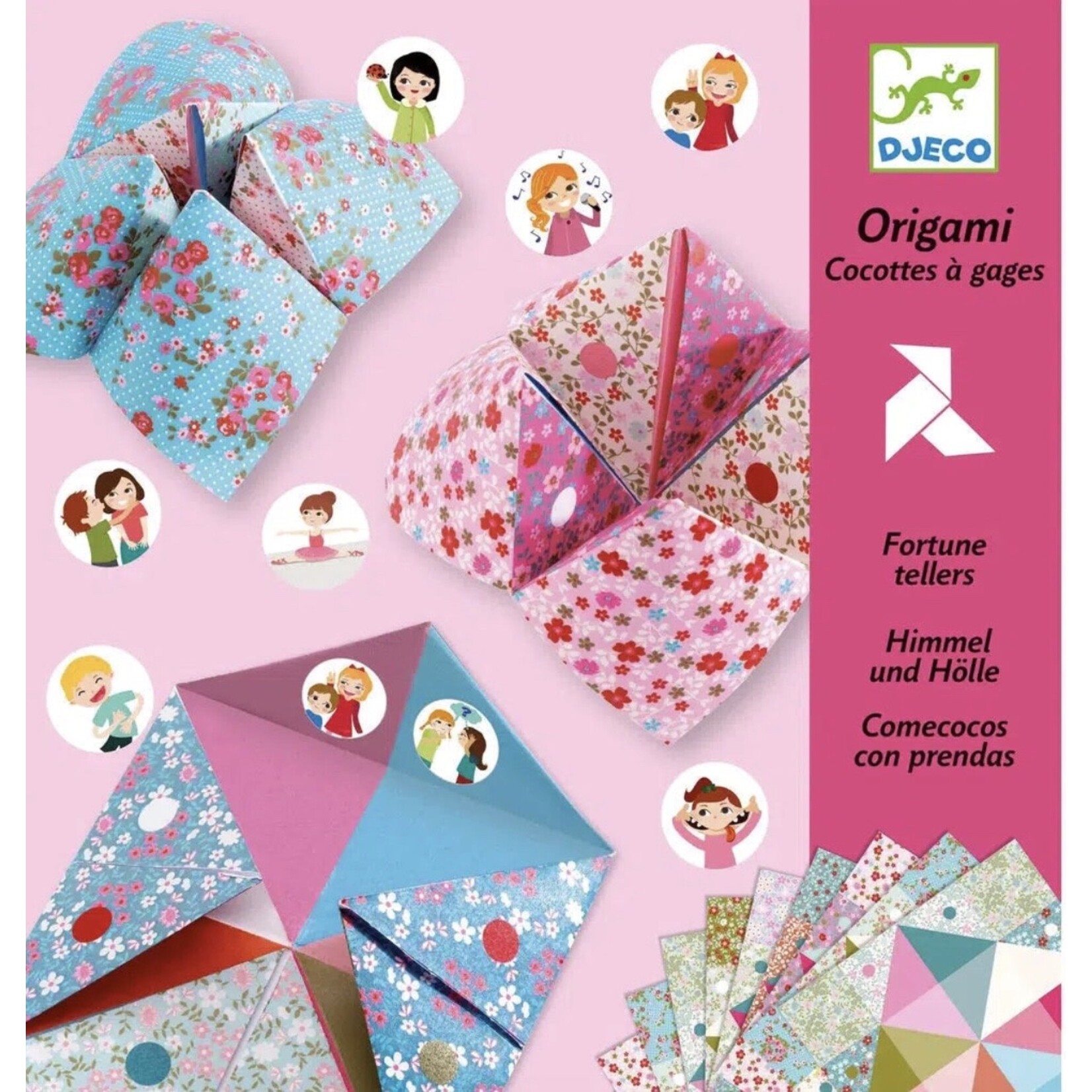 Djeco Flower Fortune Tellers Origami Paper Craft Kit