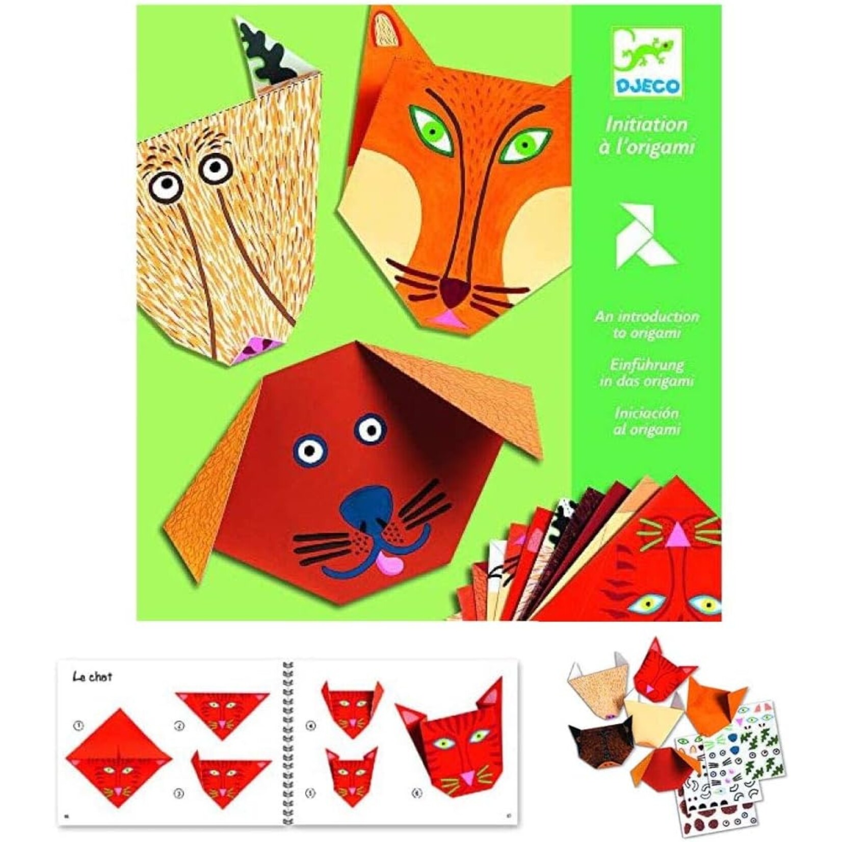 Djeco Animals Origami Paper Craft Kit