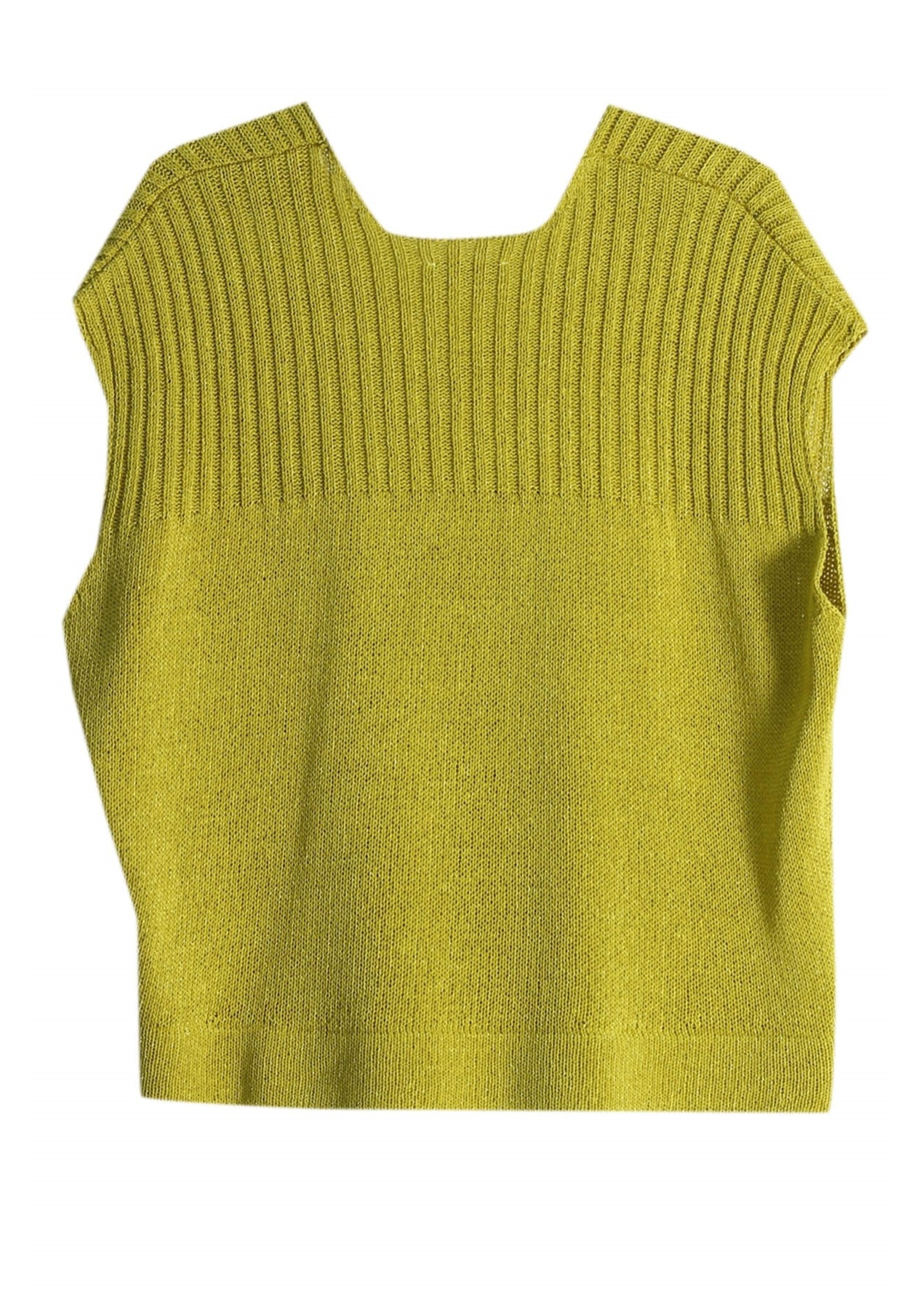 SYBIL b5617 yellow knit top