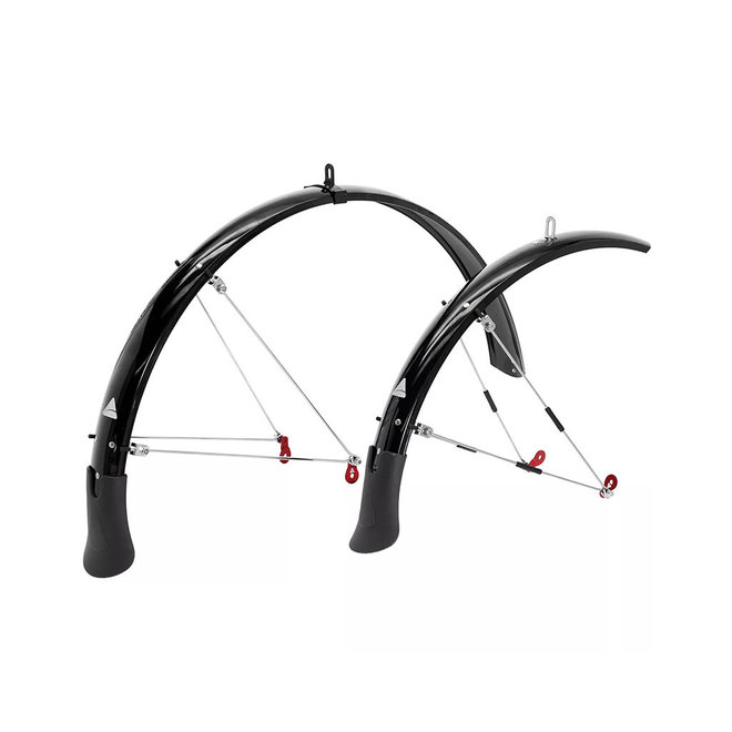 Garde-boue,Garde-boue de vélo pliant en plastique chromé pour BMX