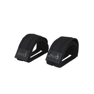 Evo Sangles à pédales en Nylon Noires Evo Sangles à pédales en Nylon Noires