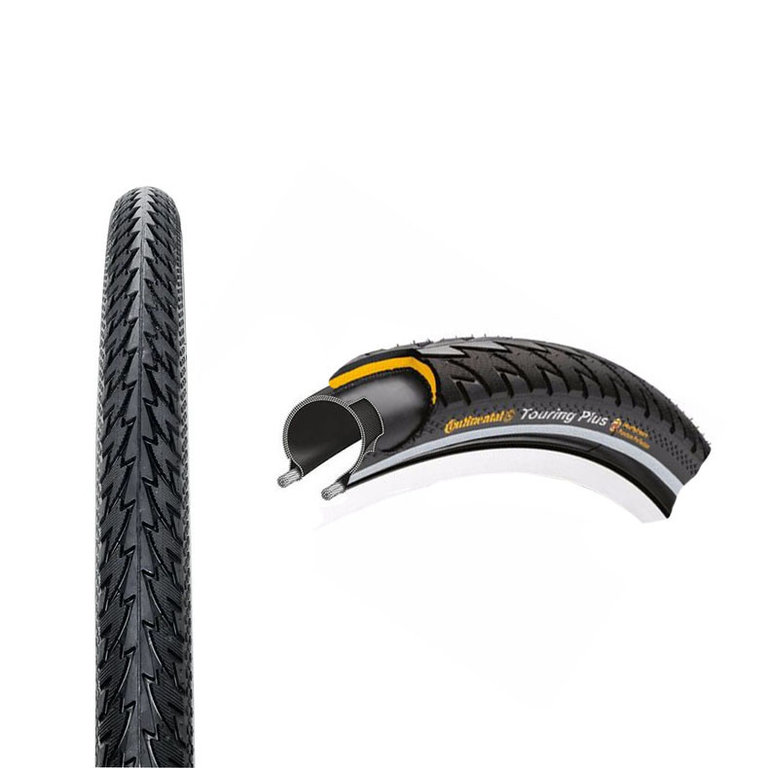 Pneu Tire Continental Touring Plus Reflective sidewall 26x1.75 C&L Cycles