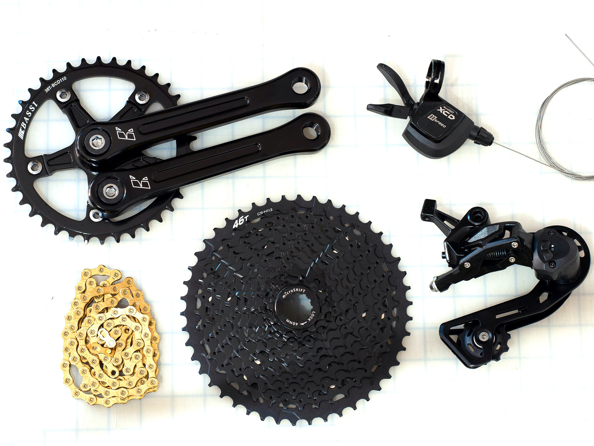 MicroShift Advent 9 Speed Cassette Cog Kit