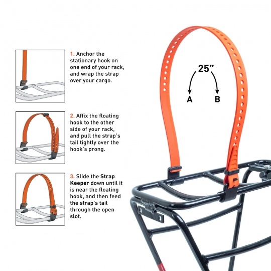 Voilé Rack-Strap (10mm hooks) - C&L Cycles