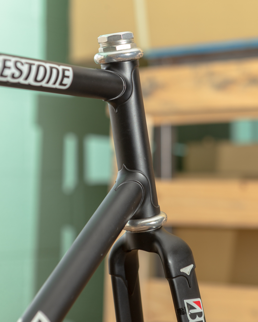 NJS Bridgestone Track Frame 51.5cm Black C L Cycles