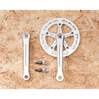 Bassi Narrow-Wide Crankset Low Silver