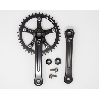 Bassi Narrow-Wide Crankset Low Black