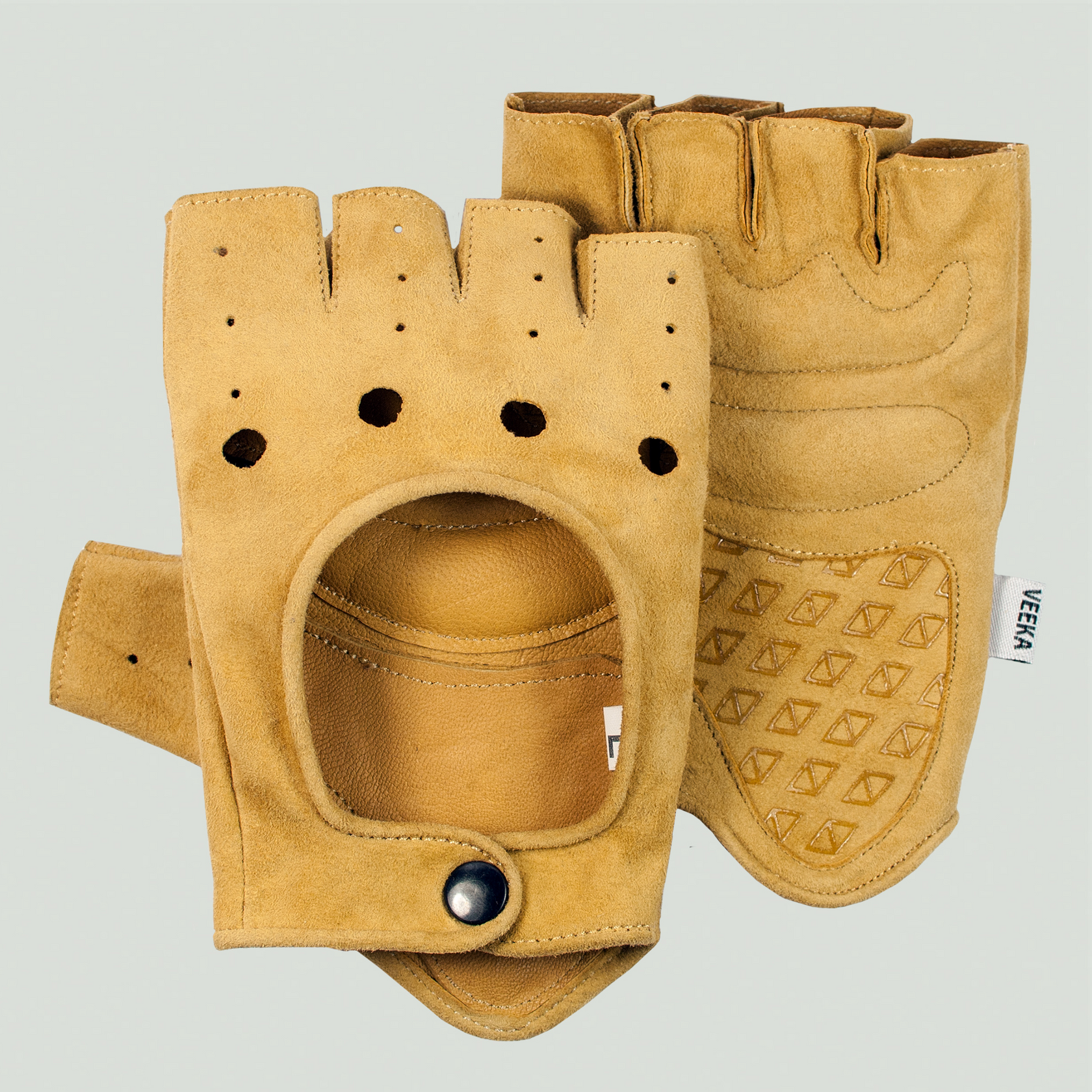 Veeka #1948 Gino Tan Suede Gloves - C&L Cycles