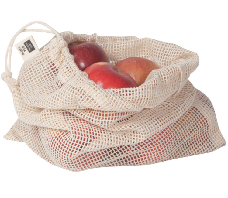 Pine Produce Bags, set of 3