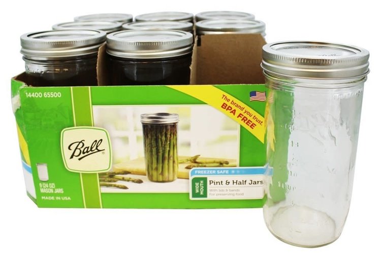24oz Wide Mouth Canning Jar