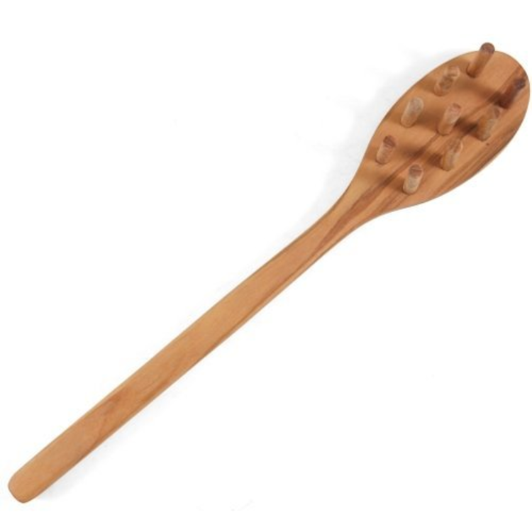 Olive Wood Spaghetti Fork Whisk