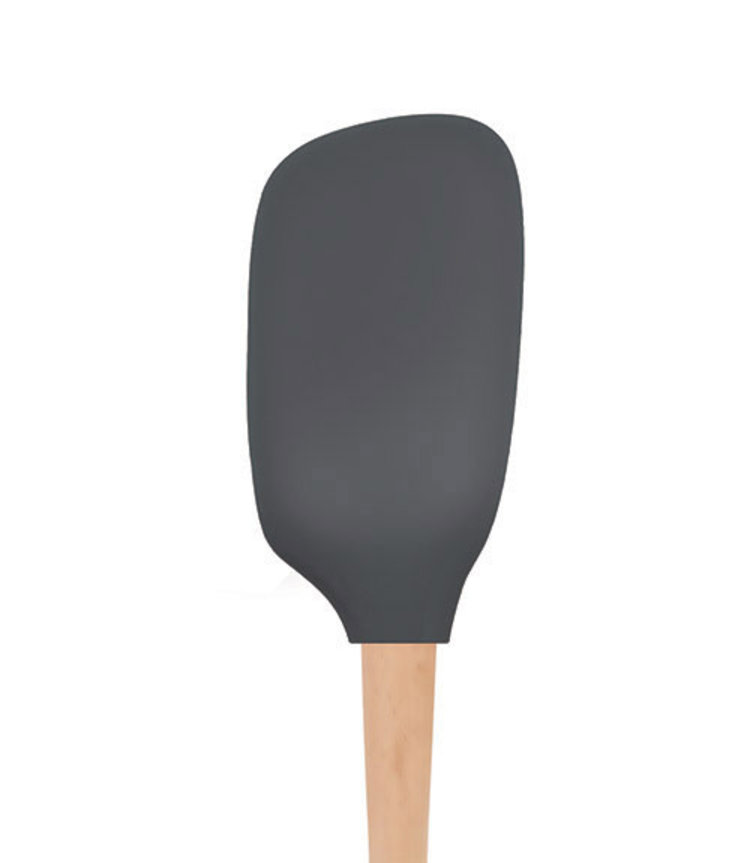 Tovolo Tovolo Charcoal Grey Silicone Spoonula with Wood Handle