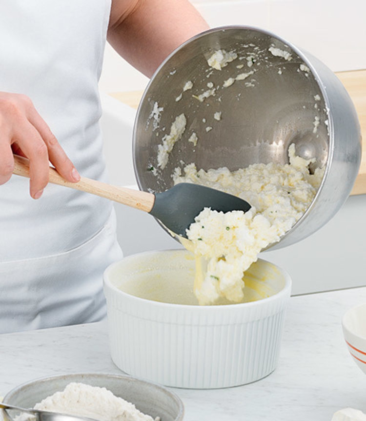 Tovolo Tovolo Charcoal Grey Silicone Spoonula with Wood Handle