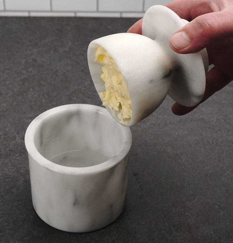 Marble Butter Pot Whisk