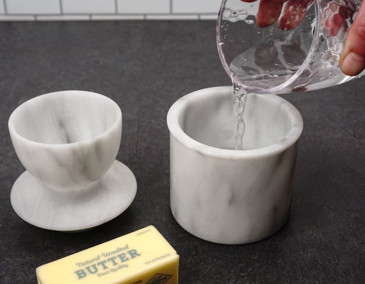 Marble Butter Pot