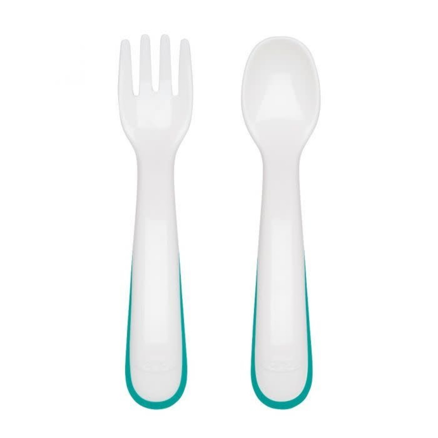 Oxo Tot On-the-Go Fork And Spoon Set with Travel Case, Teal