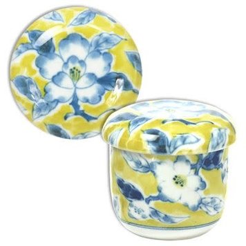 Floral Custard Cup with Lid