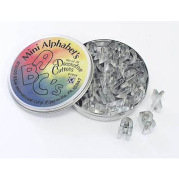 Mini Alphabet Cutters, set of 26
