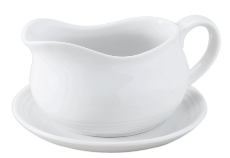 24 oz Gravy Boat with Saucer