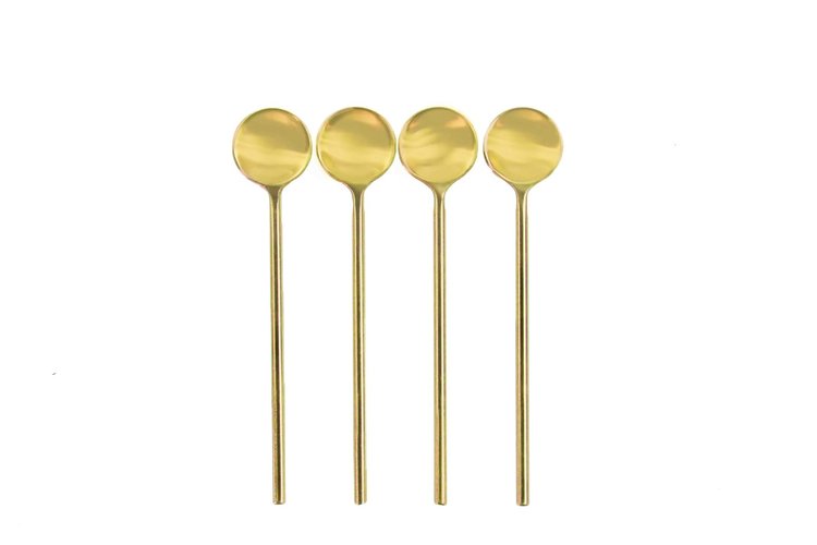 Gold Condiment Spoon