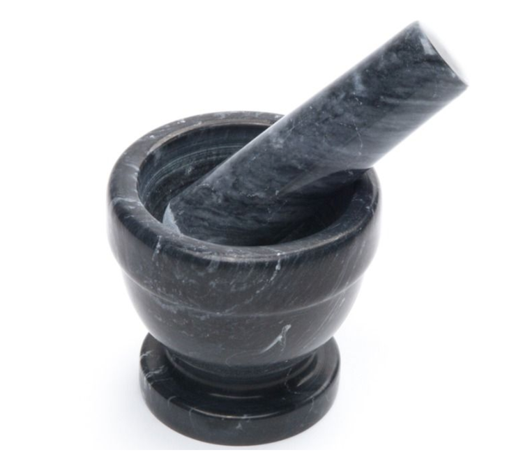 Mortar & Pestle, Black Marble