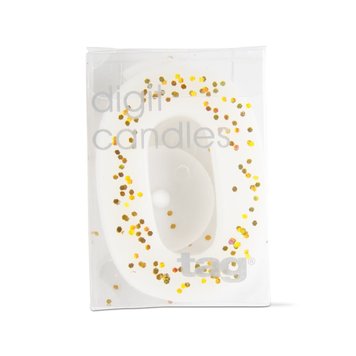 Number 0 Birthday Candle