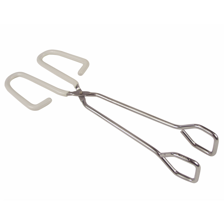 Vintage Kitchen Tongs Hot Dog Rubber Gripper Scissor Type Tool Utensil USA.  12”