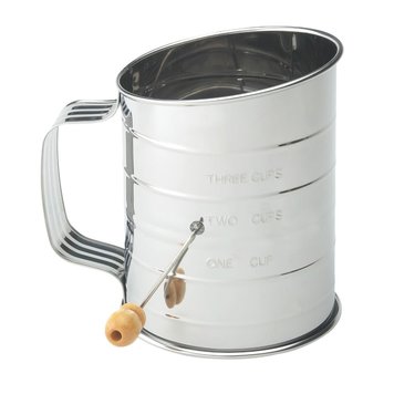 3 cup Crank Flour Sifter