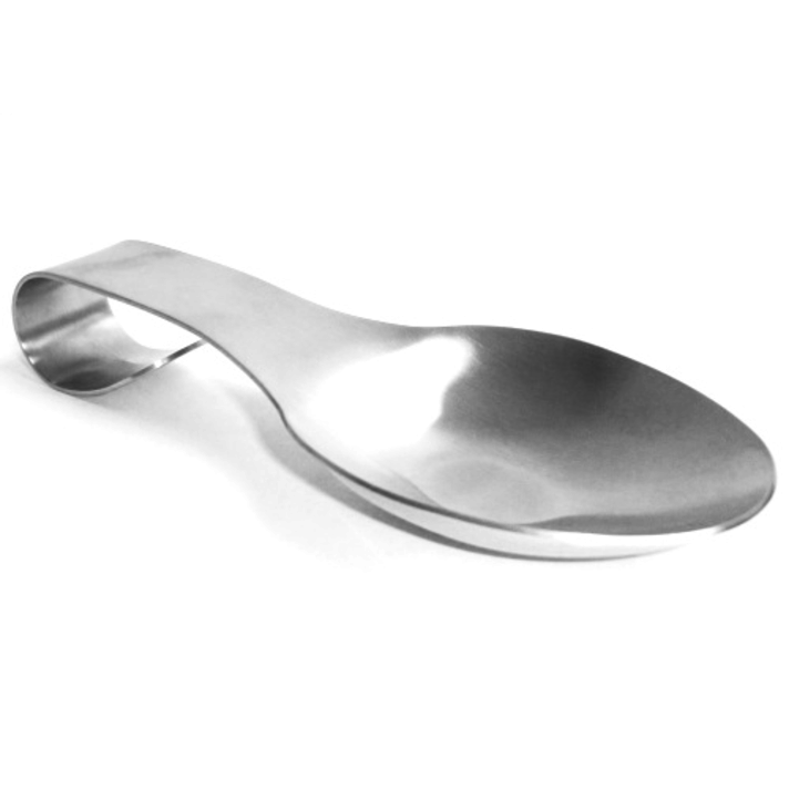 OXO Spoon Rest with Lid Holder, 3x4x1in, Stainless Steel