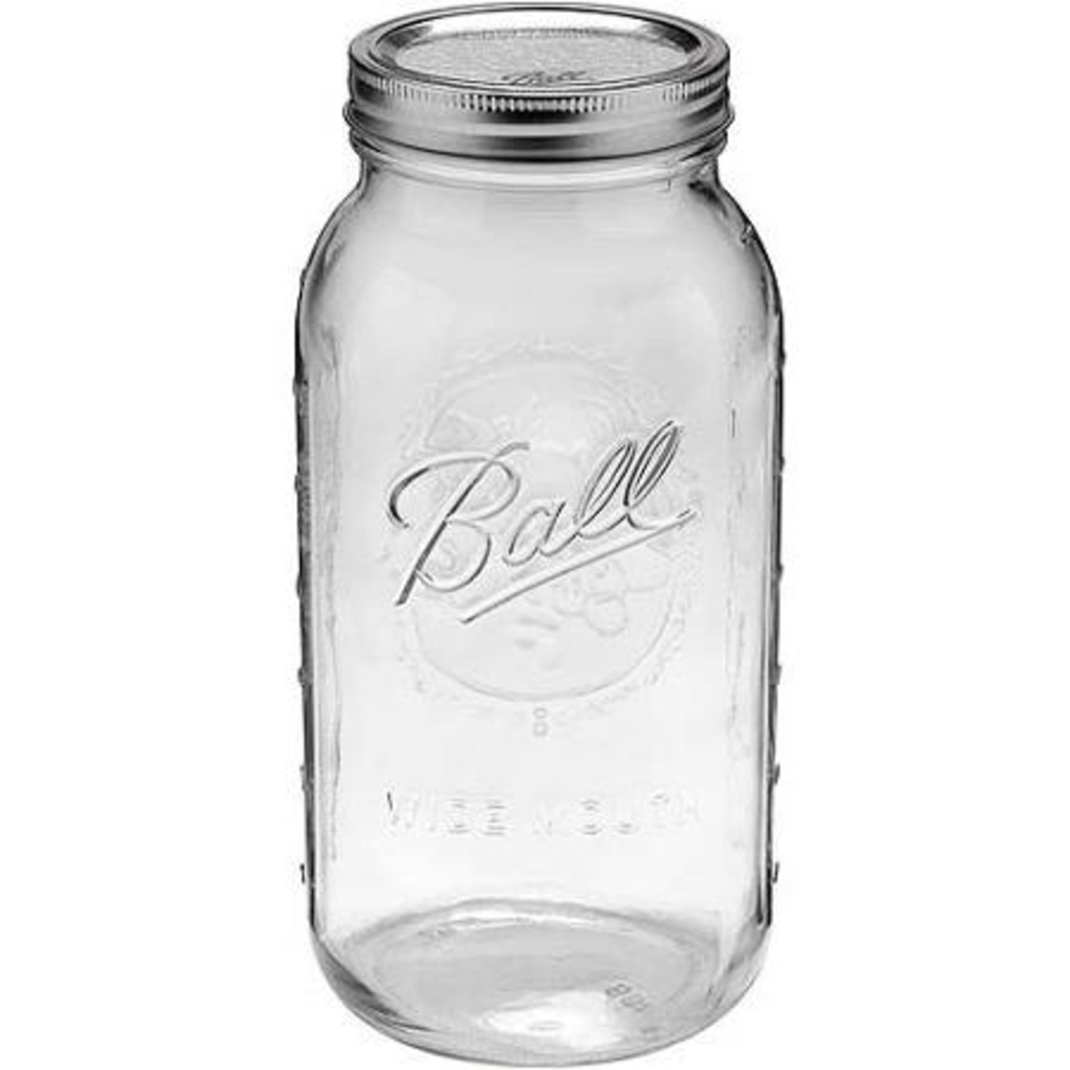 Ball, Glass Mason Jars with Lids & Bands, Wide Mouth, Clear, 16 oz