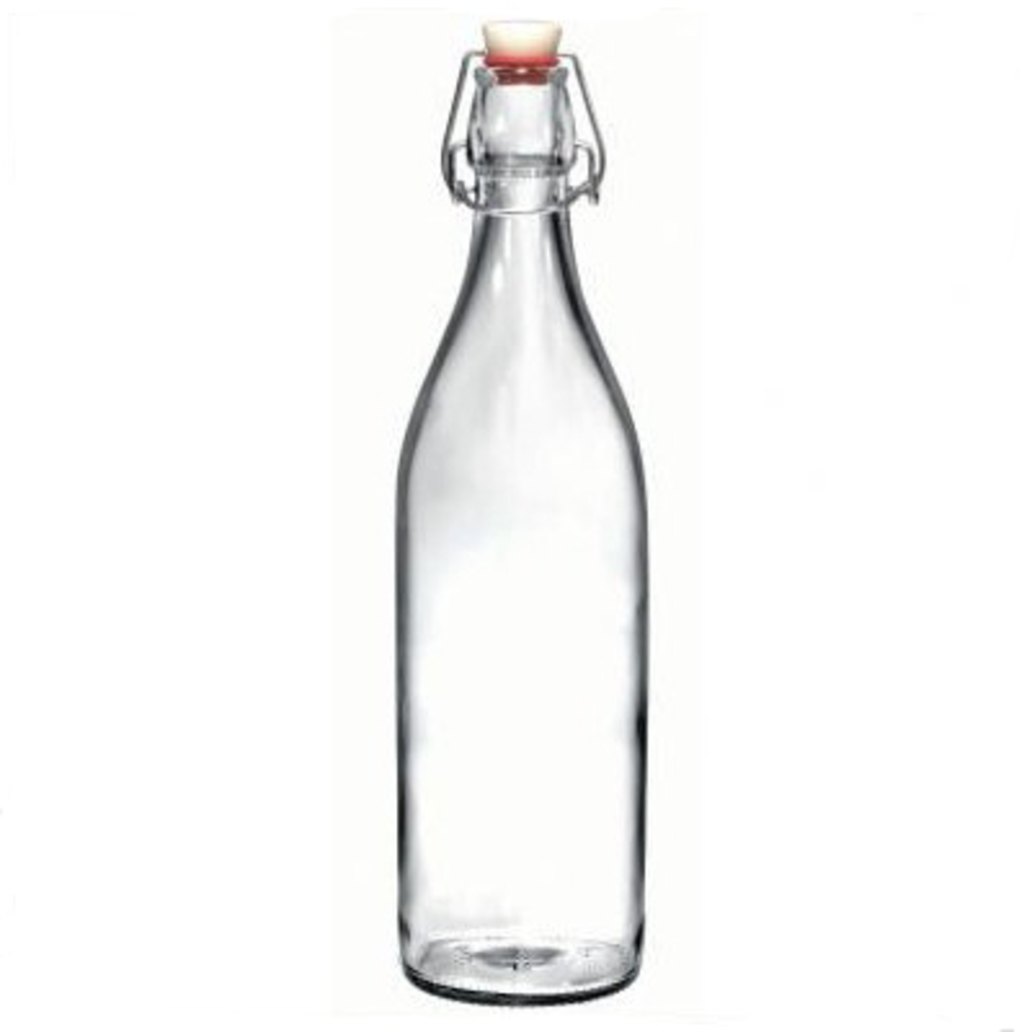 1 Liter (34 oz) Clear Giara Glass Bottle with Swing Top