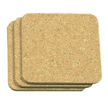Square Cork Trivets, set of 3