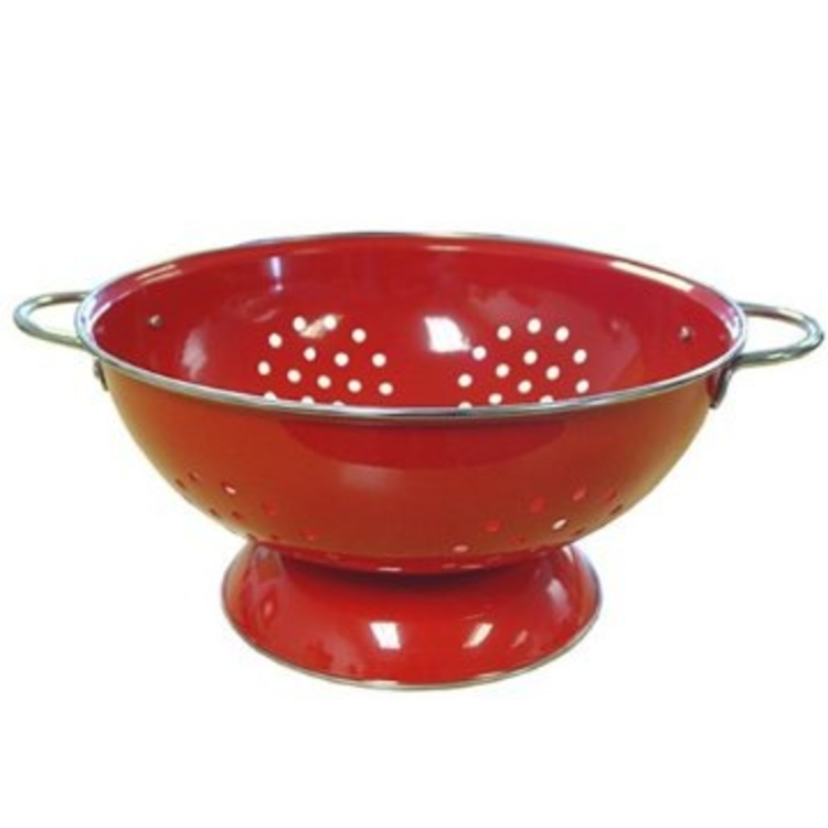 7 quart Red Colander