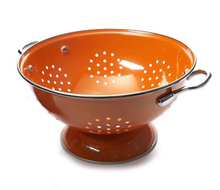 3 quart Orange Colander